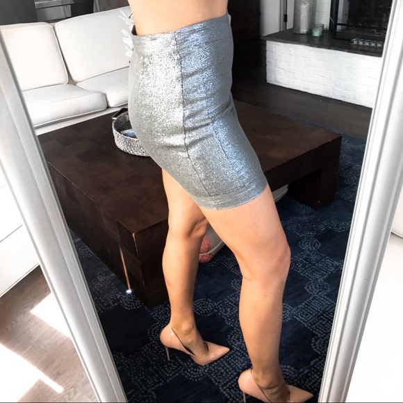 🆕in! REISS GREY SAGE SEQUIN MIDI SKIRT! - Picture 5 of 11